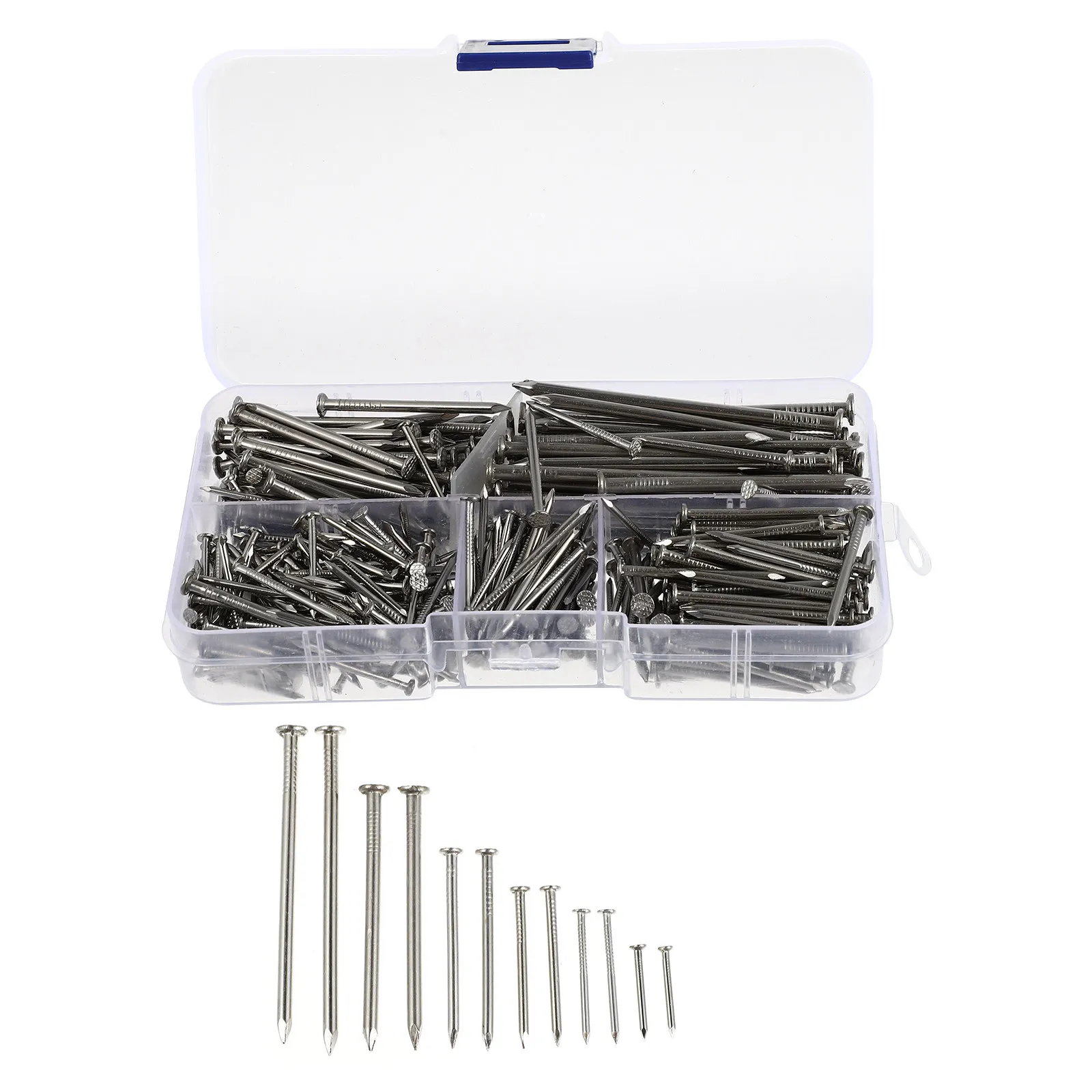 460Pcs Stainless Steel Nails Variety Pack Corrosion Resistant Strong Holding Power for Hanging Photos Clocks Ornaments DIY