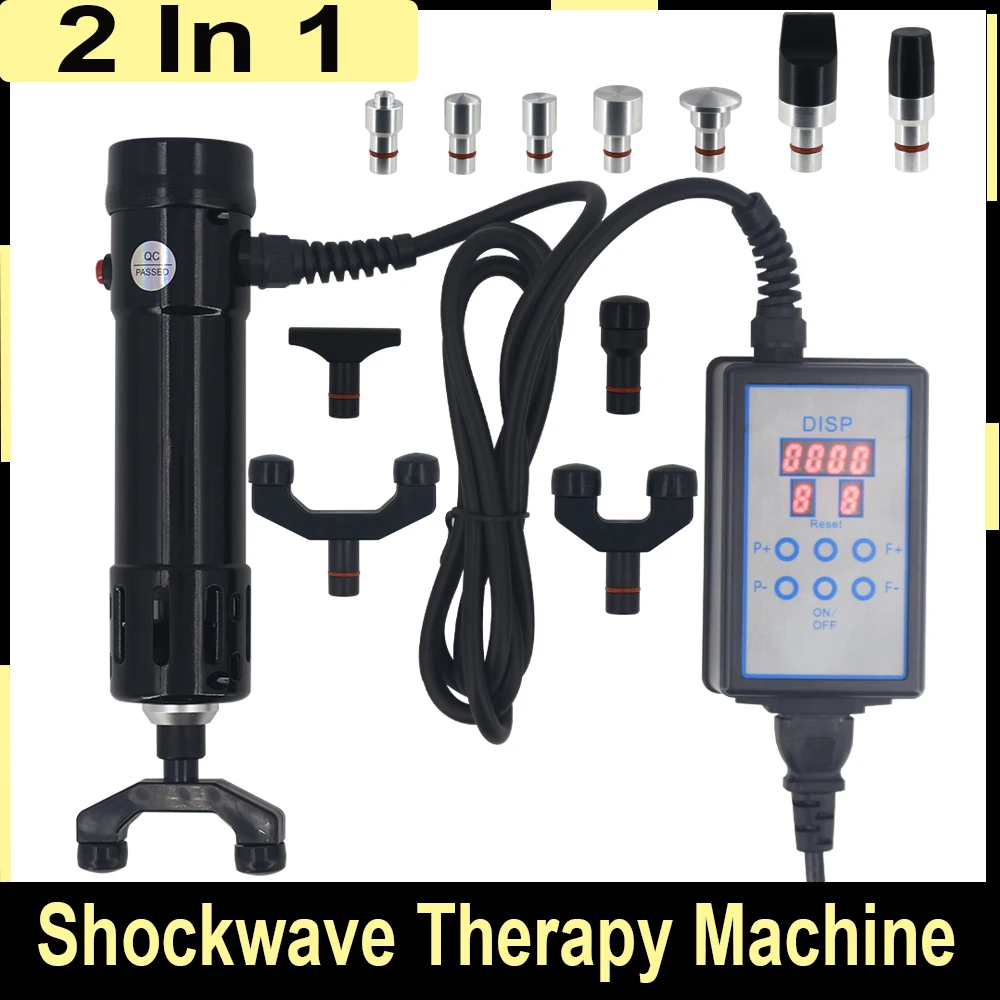 

Shockwave Therapy Machine Physiotherapy Equipment Pain Relief ED Treatment Chiropractic Gun 2 In 1 Shock Wave Household