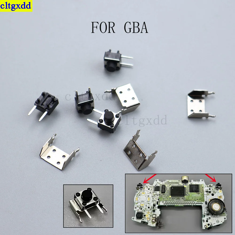 

Cltgxdd 1piece eFOR GBA game console left and right shoulder trigger button switch GBA SP L R key micro switch button
