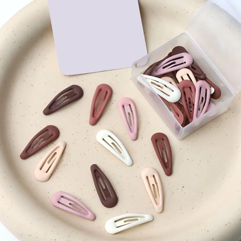 Baby Girl Hair Clips Set Non-Slip Hairpin Frosted Pin Sweet Side Clip 30PCS