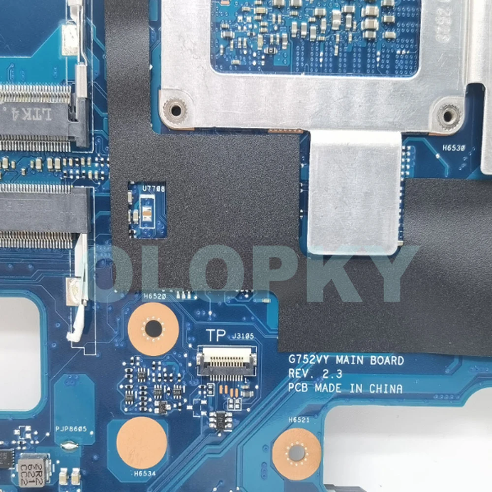 

G752VY Laptop Motherboard For ASUS ROG G752VM GFX752 GFX752V G752VT G752VL Mainboard with I7-6700HQ CPU GTX980M/970M/965M GPU