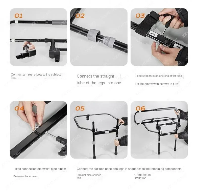 Foldable Bedside Armrest Support For Elderly Disabled Stand Up Assistance Anti Fall Safety Mobility Aids Bedside Handrail