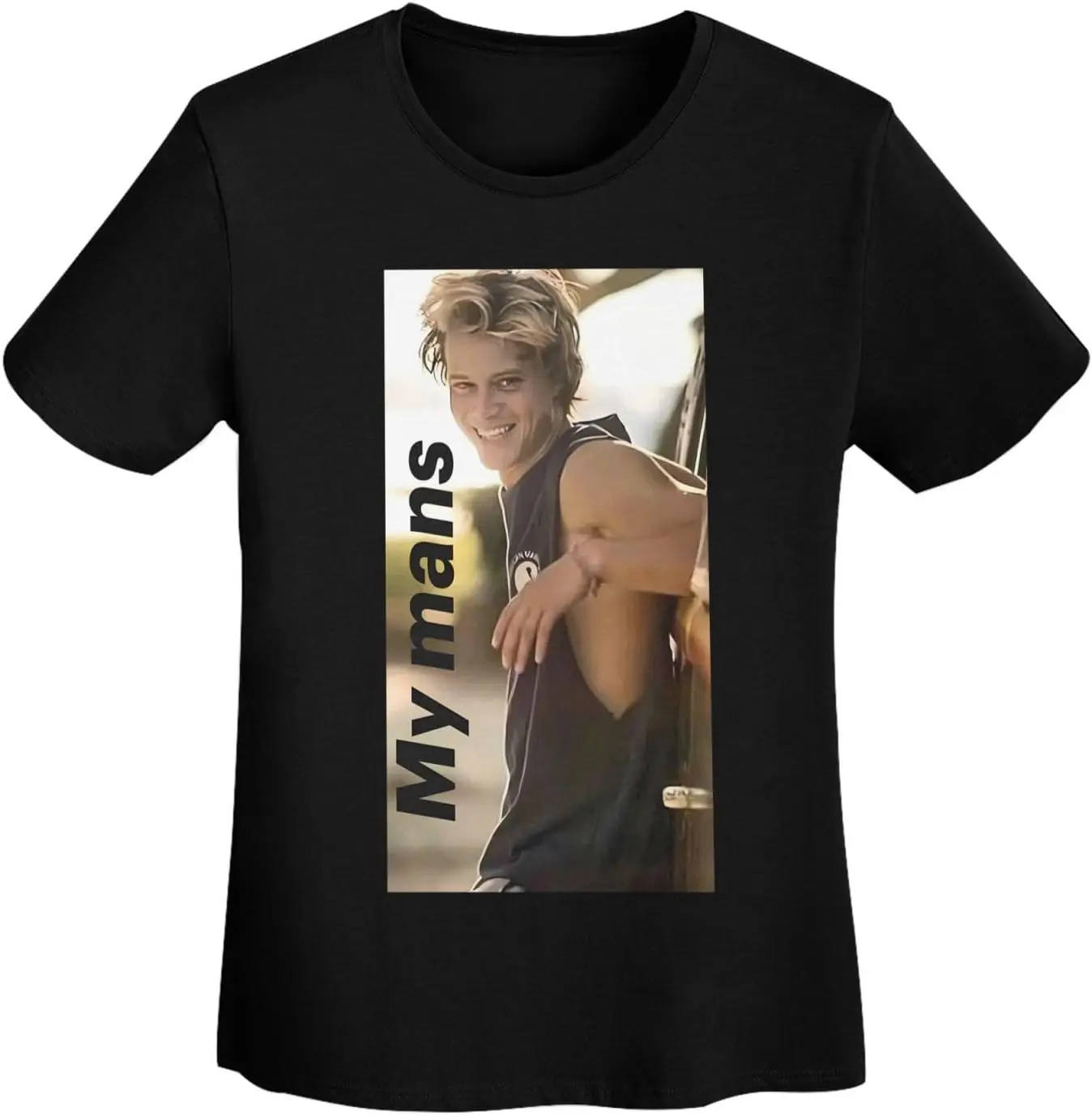 تي شيرت نسائي من JJ Music Maybank مطبوع عليه قطن بأكمام قصيرة تي شيرت مضحك طازج ملابس كلاسيكية ملابس نسائية #4