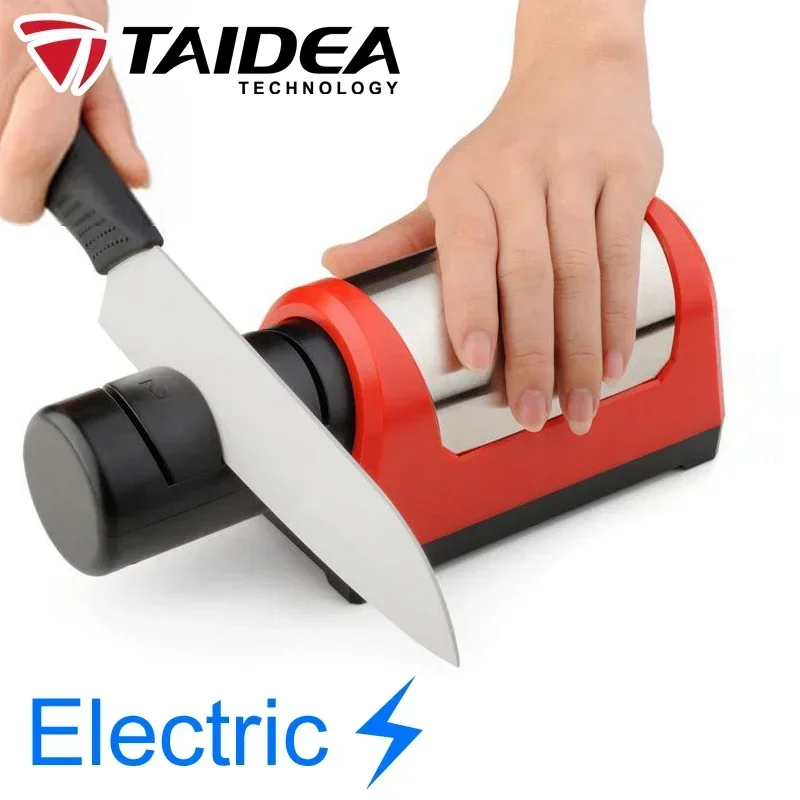 TAIDEA [Electric] Knife Sharpener Sharpening Stone Professional 600/1000# Diamond Ceramic Kitchen Sharpeners Machine TG1031 Set