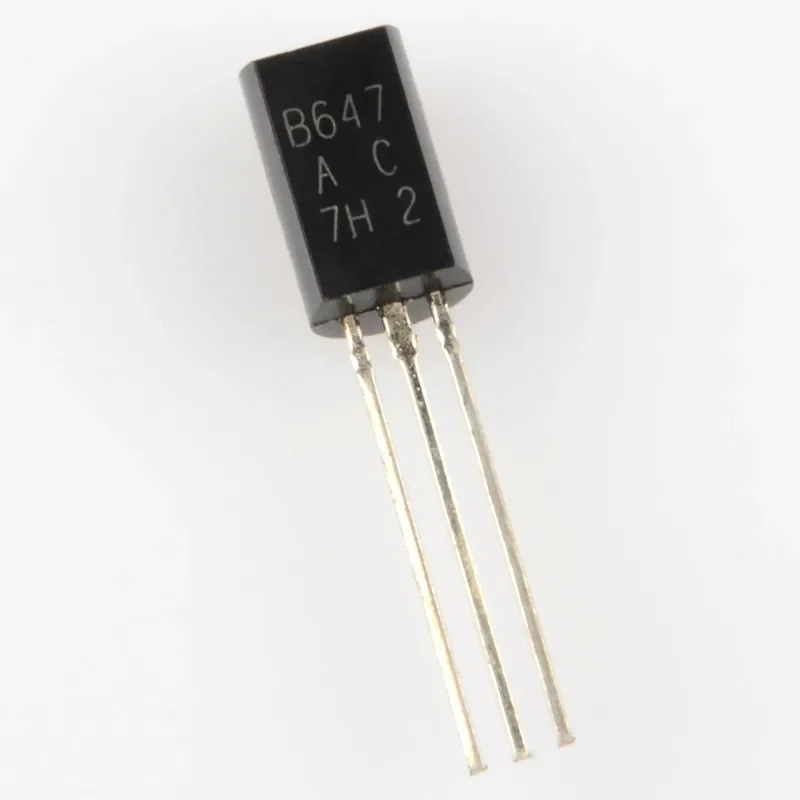 100PCS 2SB647 B647 package TO-92L PNP type, low power 1A/120V in-line transistor
