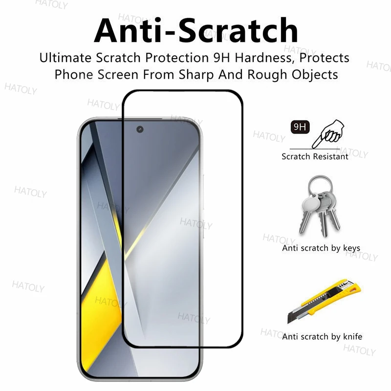 Protector de pantalla para Xiaomi Poco F8 Pro, vidrio templado, cubierta completa de pegamento, cristal de teléfono, Xiaomi Poco F8 Pro, 2/4 Uds.
