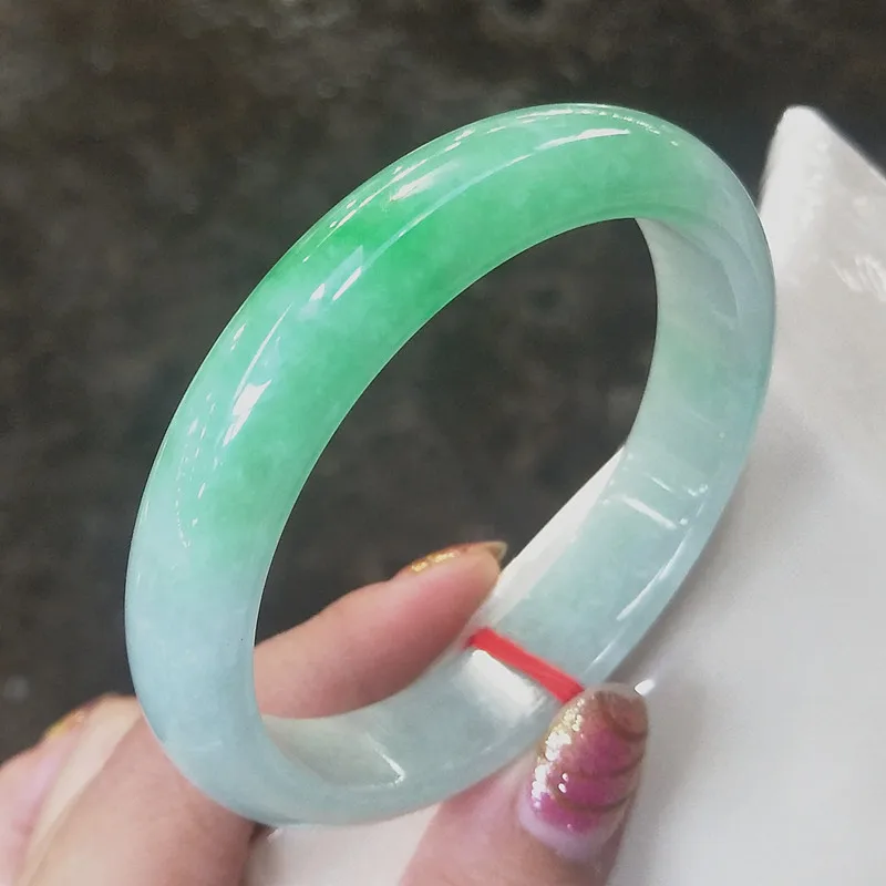 Certified Jade Bangles Women Healing Gemstone Fine Jewelry Genuine Myanmar Jadeite Grade A Burma Green Jade Bangle Bracelets