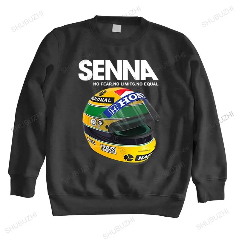 Ayrton Senna Helmet  Tops Clothing 1 Race Car Man Crew Neck long Sleeve Popular Man Big Size brand winter hoodie for boys