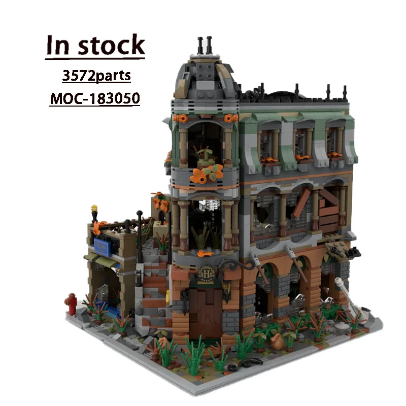 

MOC-183050, новые классические строительные блоки с видом на улицу, модель 3572, детали для мальчиков, детский день рождения, Рождественский блок, игрушка в подарок