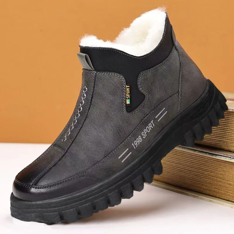 

Men's winter casual and warm snowshoes, high-top cold-proof outdoor casual and warm fleece cotton shoes