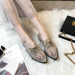 Women's Summer Shoes Luxury Elegant Casual Vulcanized For Women Trend 2024 Comfortable Mesh Flat Outdoor Fashion Low Heels Shoes