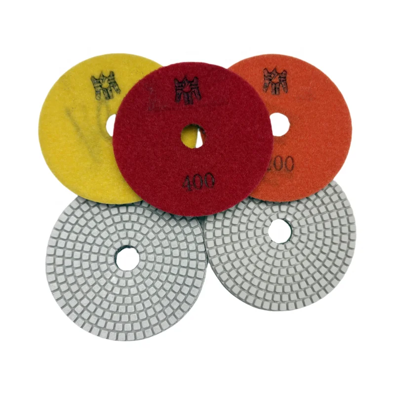

Diamond Sponge Polishing Pad for Concrete Grinding Machine 3-Step Polishing System OBM Customizable Abrasive Pad for Stone