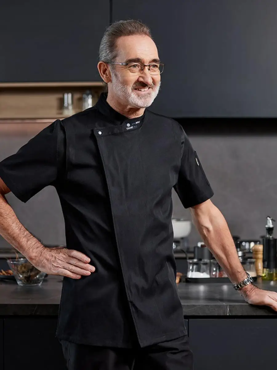 

Мужская профессиональная униформа для поваров: кухонная одежда с длинным рукавом для ресторанов, пекарен, весенний сезон, влагоотводящая