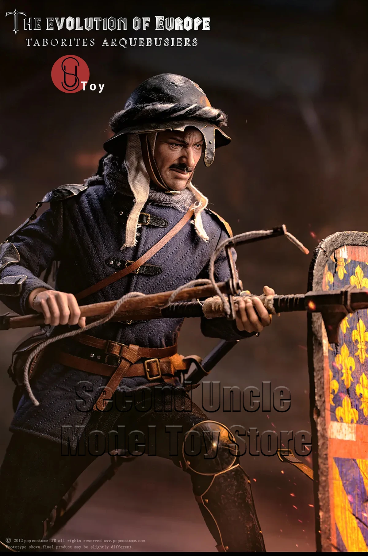 

POP COSTUME POP-EE03 1/6 The Evolution Of Europe Taborites Arquebusiers Full Set 12'' Action Figure Model Toy In Stock