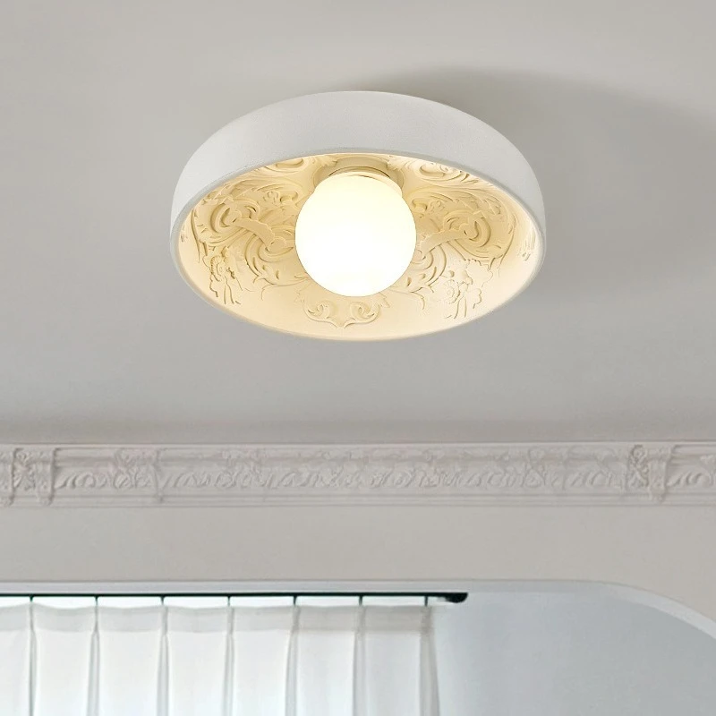 

Скандинавские минималистичные потолочные светильники из смолы, креативный кремовый стиль, балкон, прихожая, вход, потолочные светильники, кухня, вилла, магазин одежды