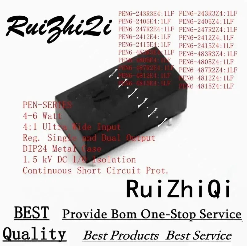 

10 шт./лот PEN6- PEN6 243R3 2405 247R2 2412 2415 483R3 4805 487R2 4812 4815 E4:1LF Z4:1LF 4:1 DC/DC 4-6 Вт DIP POWER