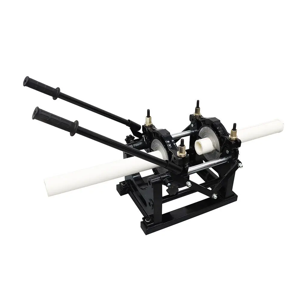 63-160/63-200mm HDPE Butt Fusion Welding Machine Manually 2 Clamps Pipe Fusion Welder Pipe Fusion Welding Tool 220V