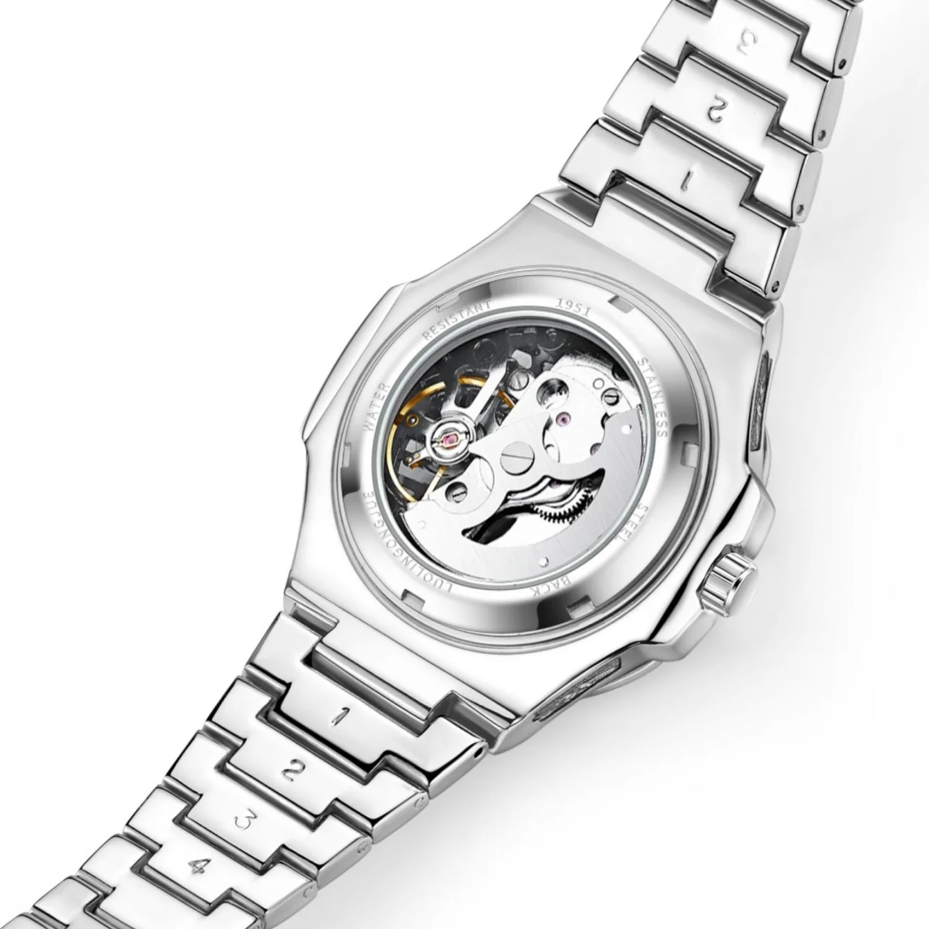 Men's Mechanical Watch, Vintage Embossed Automatic Skeleton Watch, Waterproof Luminous Men's Watch, Luxurious Retro Carved Design, Dual-Purpose for Business and Leisure, High-End Fashion Watch, Preferred Gift Choice, Cross-Border Bestseller, Skeleton Mechanical Movement, Vintage Style Wristwatch, Men's Watch