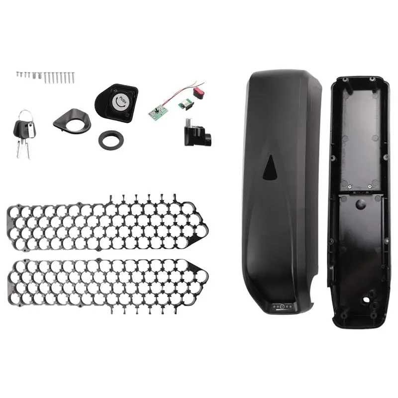 

AA90-Ebike Battery Case For 65PCS 18650 Cells Empty Box Electric Bicycle Battery Case For Hailong 1-2 SSE-077