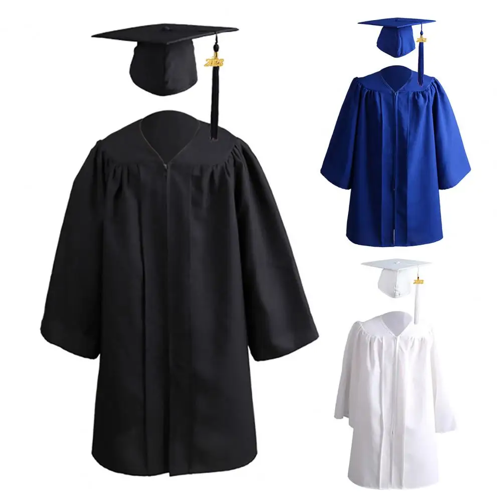 Kids Cap Gown Kindergarten Graduation Cap Gown Set Preschool Toddler Toddler Cap Graduation Gown Tassel Set for Celebration