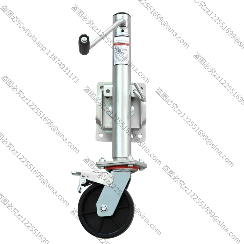 Suitable for RV Bracket Hand Crank Side Shake Brake Jack Bracket Guide Wheel Marine Trailer Support Leg Modification Accessories