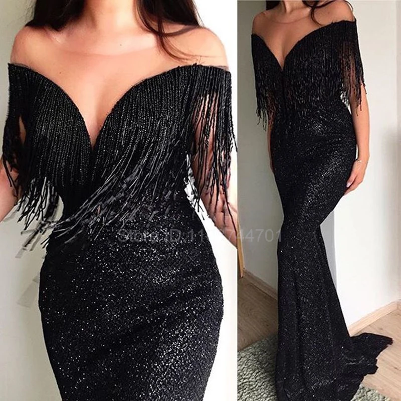 

Tassel Dresses Party V Neck Sleeveless High Waist Women Fringe Dance Evening Birthday Gowns Sexy Club Robe Vestidos Longos