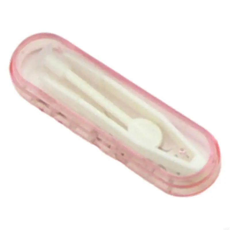 Portable Lens Handling Tool with Clear Case Suction Cup Tweezer Applicator