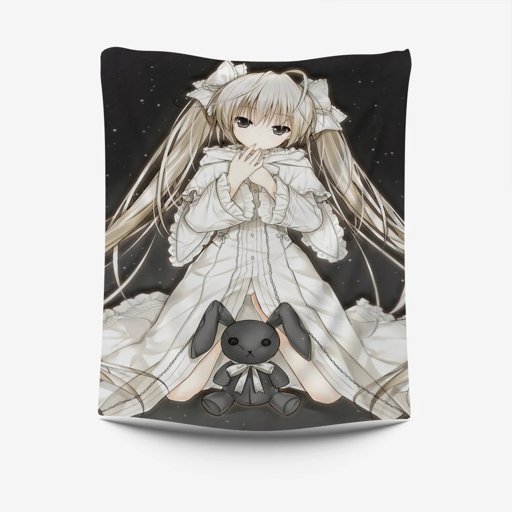 Yosuga no Sora Anime Tapestry Creative Pattern Photo Living Room Wall Art Tapestry Decor Party Outdoor Decorate Banners