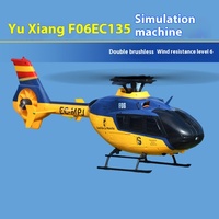 YXZNRC F06 remote-controlled helicopter like simulator EC135, one click flip 3D stunt model airplane toy Gifts For Boy
