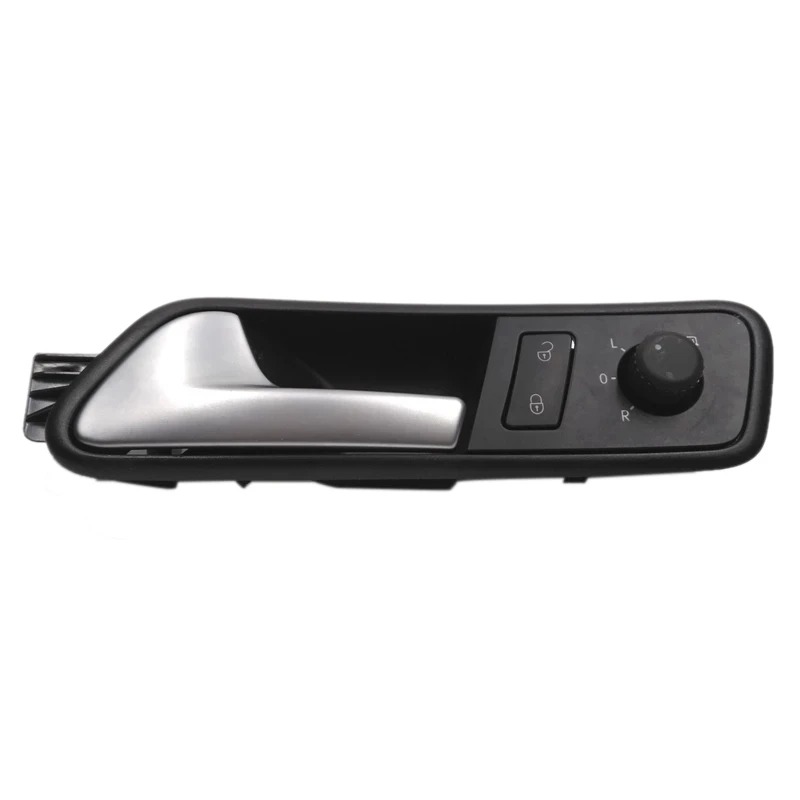 Car Inside Door Handle With Safety Door Lock Switch And Rearview Mirror Control Knob Switch For Touran 05-12