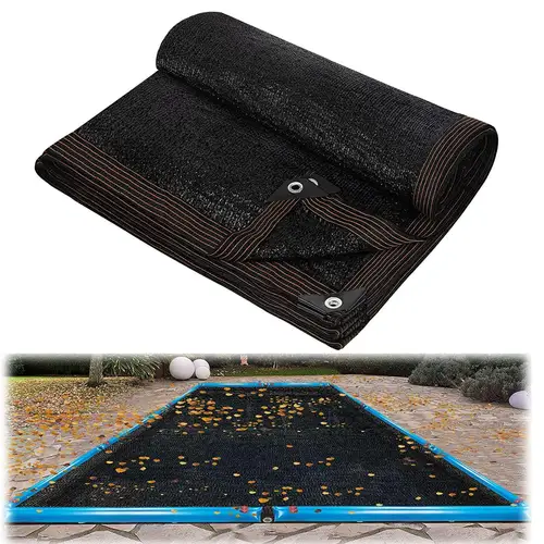 Imagen 2 del producto Cubierta de red de hojas de piscina de malla fina, cubierta de red para piscina enterrada, pantalla de red, cubierta de hojas de piscina, cubierta de pantalla de piscina, cubiertas de red para estanque