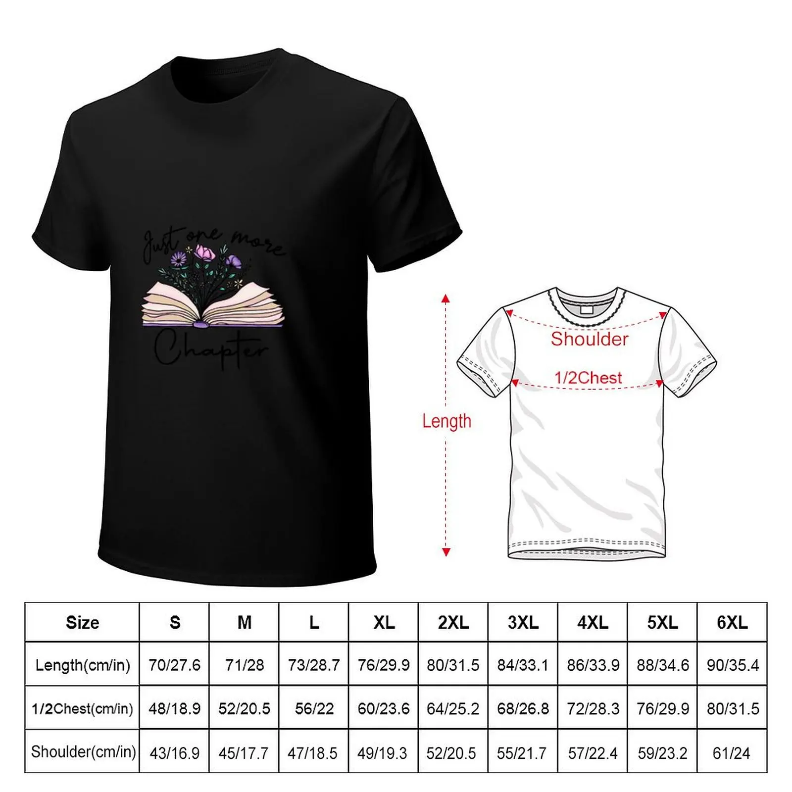 Just one more Chapter T-Shirt Basic Comfort Fit T-Shirt for Men