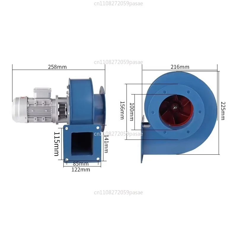 

Small boiler induced draft fan centrifugal fan industrial dust removal heating furnace exhaust
