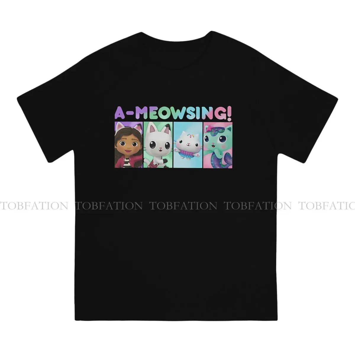 A Meowsing Graphic TShirt Gabby's Dollhouse Creative Tops Leisure T Shirt Male