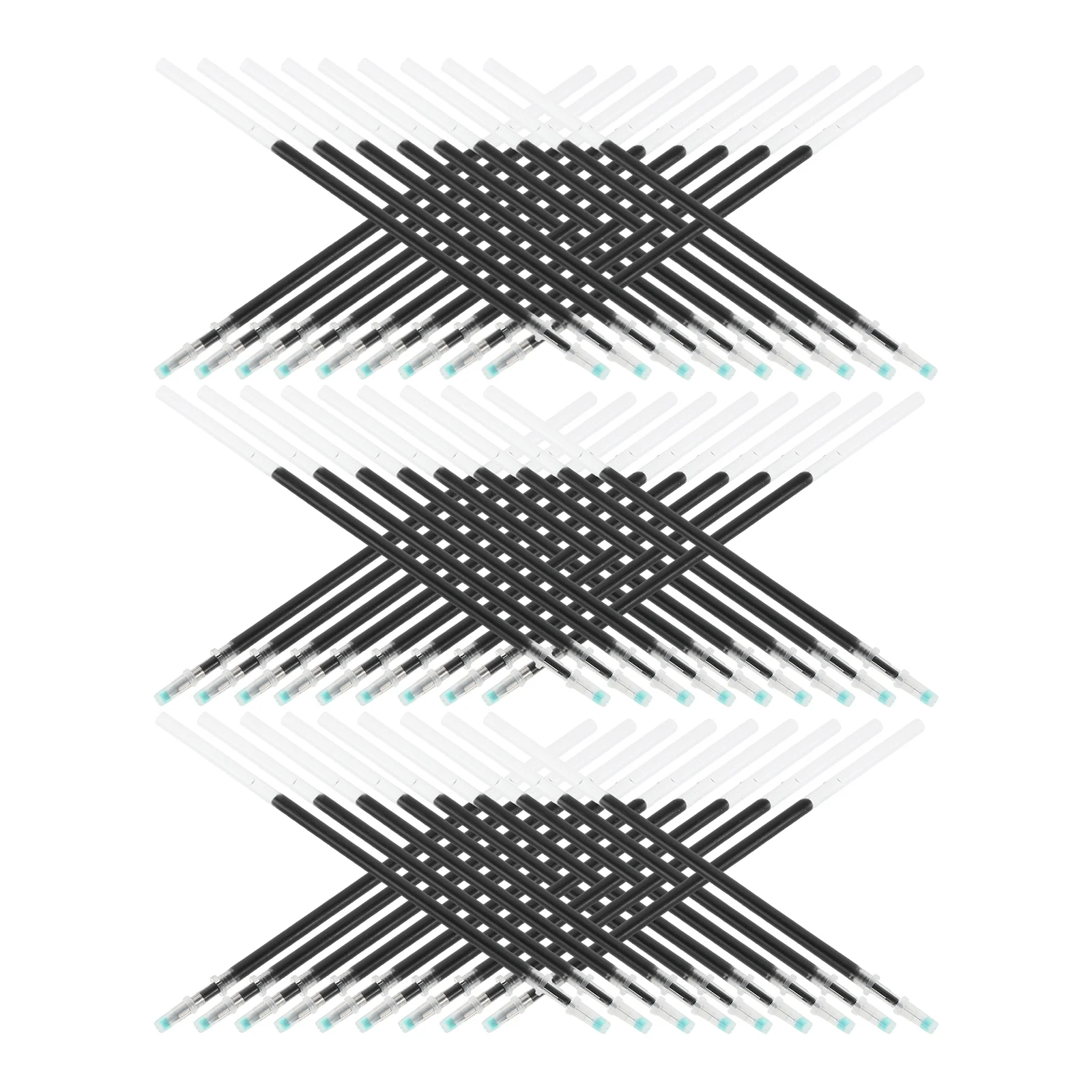 

100 шт., черные стержни для ручек, 0,5 мм, тонкие гелевые чернила, быстросохнущие, гладкие, для студентов, офисных экзаменов, знак, документ