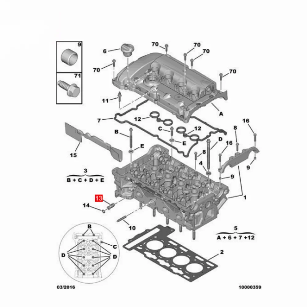 Brand New Original Oil Circuit Valve 023522 FOR Peugeot 3008 207CC 308SW Citroen C4 DS3 DS5LS DS3 DS6