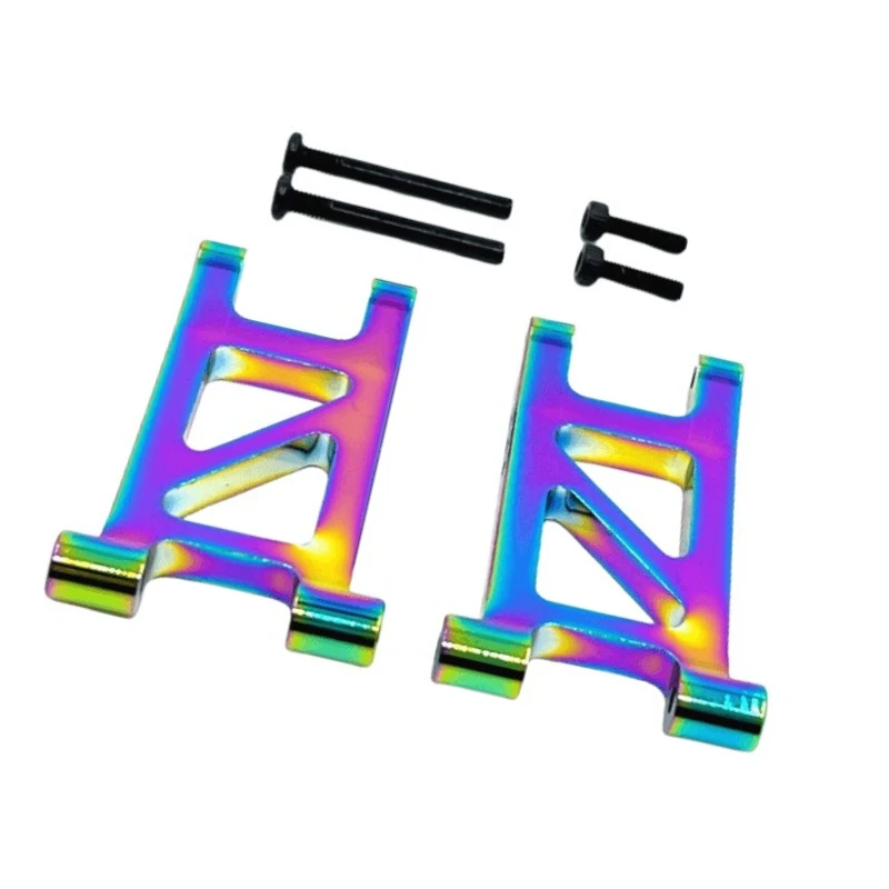 Brazo oscilante inferior trasero apto para 1/14 MJX 14304 14303 14302 14301 RC actualización de coche piezas chapadas al vacío Multicolor