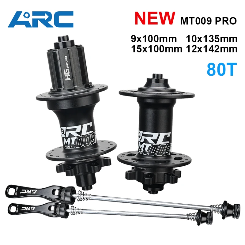 ARC Ratchet Hub 9x100 10x135 15x100 12x142 Mountain Bike Hub Aluminum Alloy Sealed Bearing Hub For HG Micro Spline Sram XD