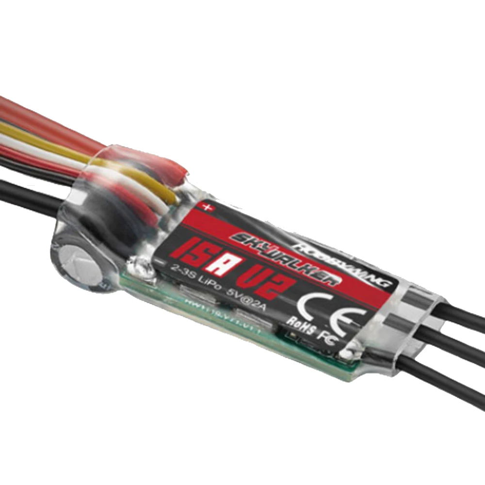 Hobbywing Skywalker V2 15A 20A 30A 40A 50A 60A 80A 100A 120A ESC Geschwindigkeitsregler 2-8S für RC FPV Hubschrauber Flugzeug Quadcopter – Detail 3