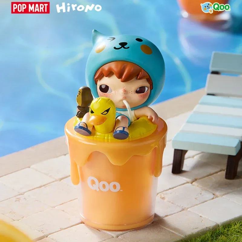 

Pop Mart Hirono X Qoo Blushing After Drinking Series Blind Box Guess Bag Desktop Decoration Cute Model Gift Girl Toys Anime