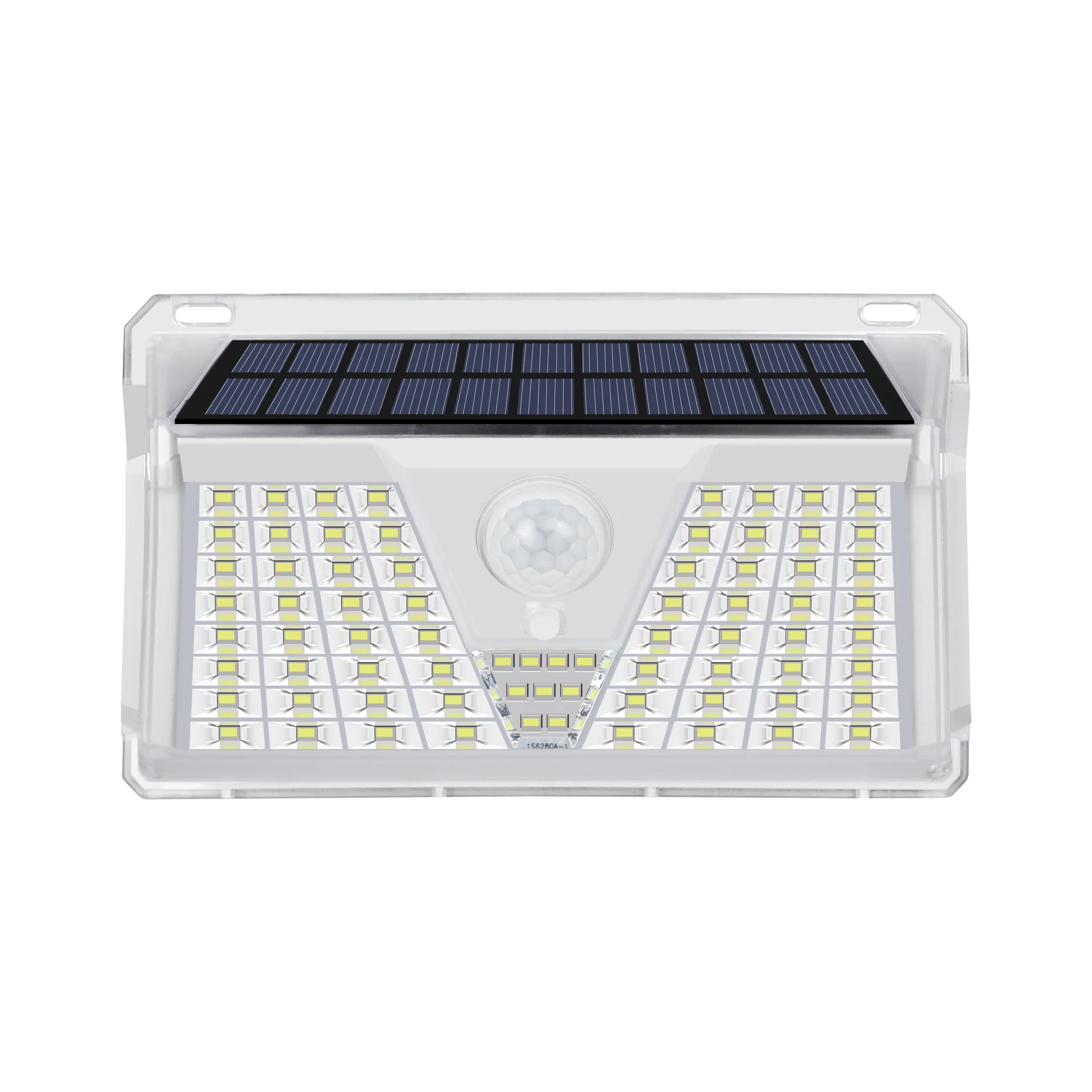 Solar wall lamp, outdoor waterproof household lighting, outdoor four-mode human body induction explosion energy-saving lighting view 5