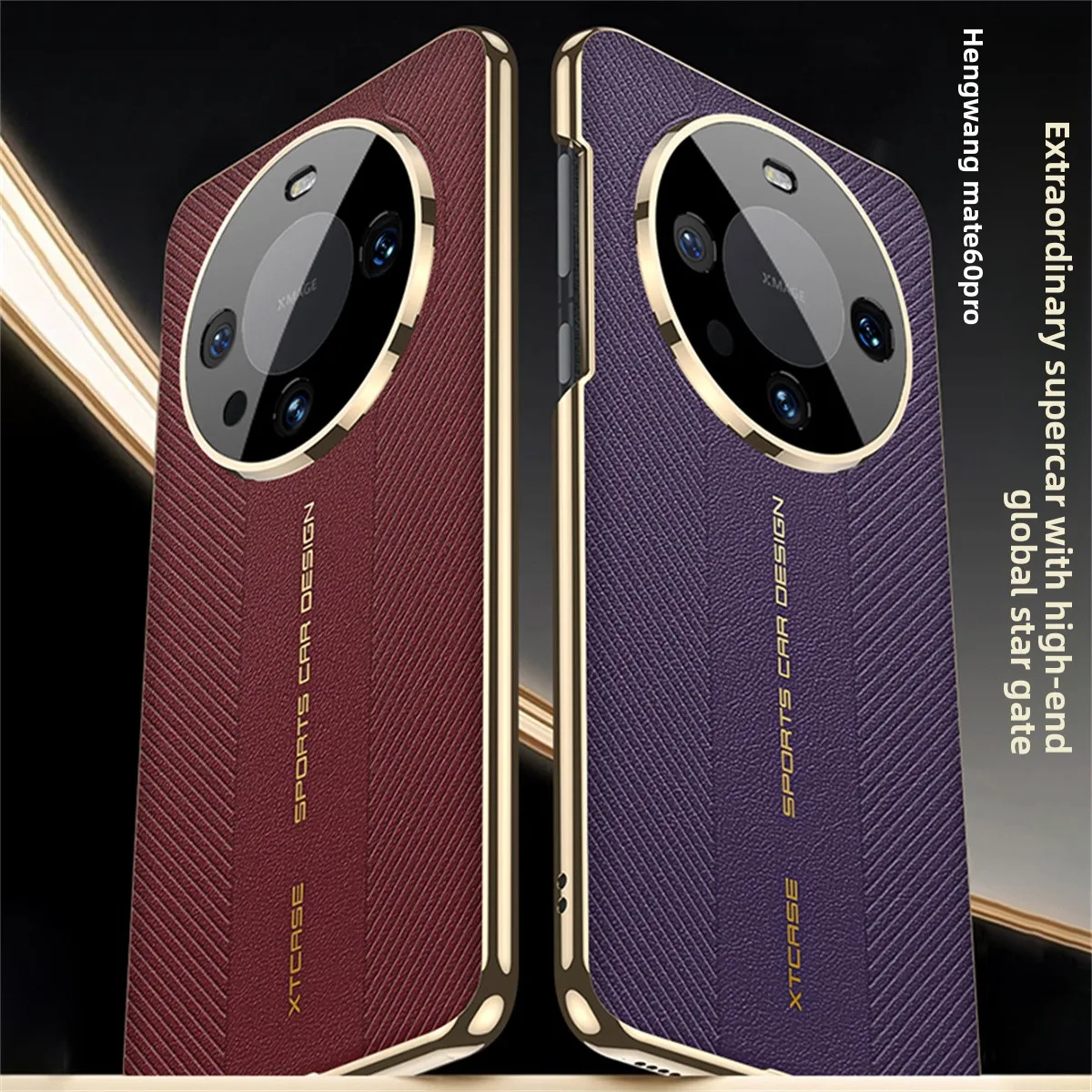 Handyhülle für Huawei Mate 60 50 Pro, luxuriöses galvanisiertes Leder, Kamera-Schutzhülle für Huawei Mate 40 30 Pro