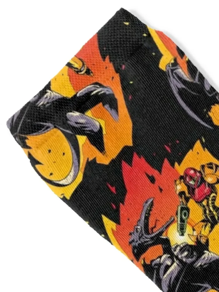 Samus vs. Ridley Socks Lots Crossfit cotton summer Women's Socks Men's