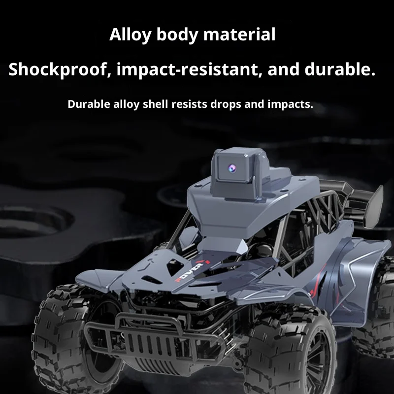 سيارة التحكم عن بعد المصنوعة من خليط معدني مع كاميرا عالية الدقة، شاشة عرض في الوقت الحقيقي، سيارة RC للطرق الوعرة لسباق الانجراف، لعبة رائعة هدية للأولاد