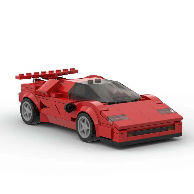 MOC Technical Car Building Blocks para crianças, Lamborghinis Countys, Speed Champions, City Racer, Vehicle Set, Brinquedos Presente, Técnico, Especialista