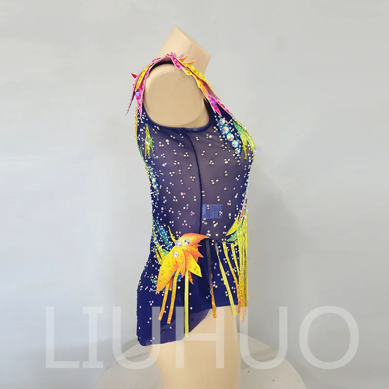 LIUHUO Rhythmic Gymnastics Leotard Competitive Cheerleading Performance For Children