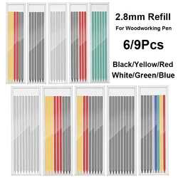 Ricarica per matita meccanica da 2,8 mm HB cancellabile, mine colorate, pittura artistica, strumento di disegno, lavorazione del legno, costruzione, articoli di cancelleria