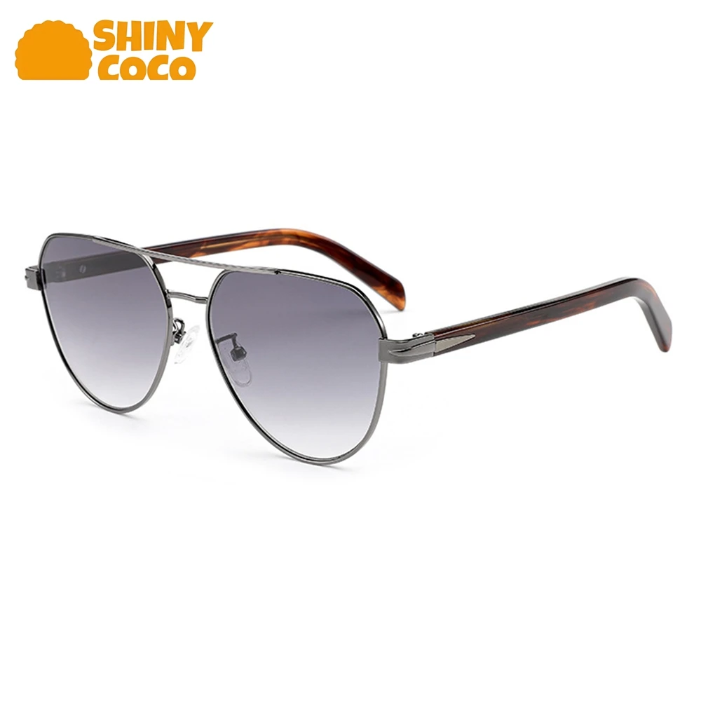 

ShinyCoCo Luxury Brand Retro Pilot Sunglasses High Appearance Level Fashionable Sunshade And Sun Protection Sunglasses