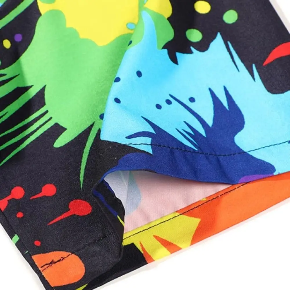 

Chic V-neck Short Sleeve Floral Shirts Hawaii Bohemia Style Flower Blouse Women Loose Colorful Beach Shirts Streetwear