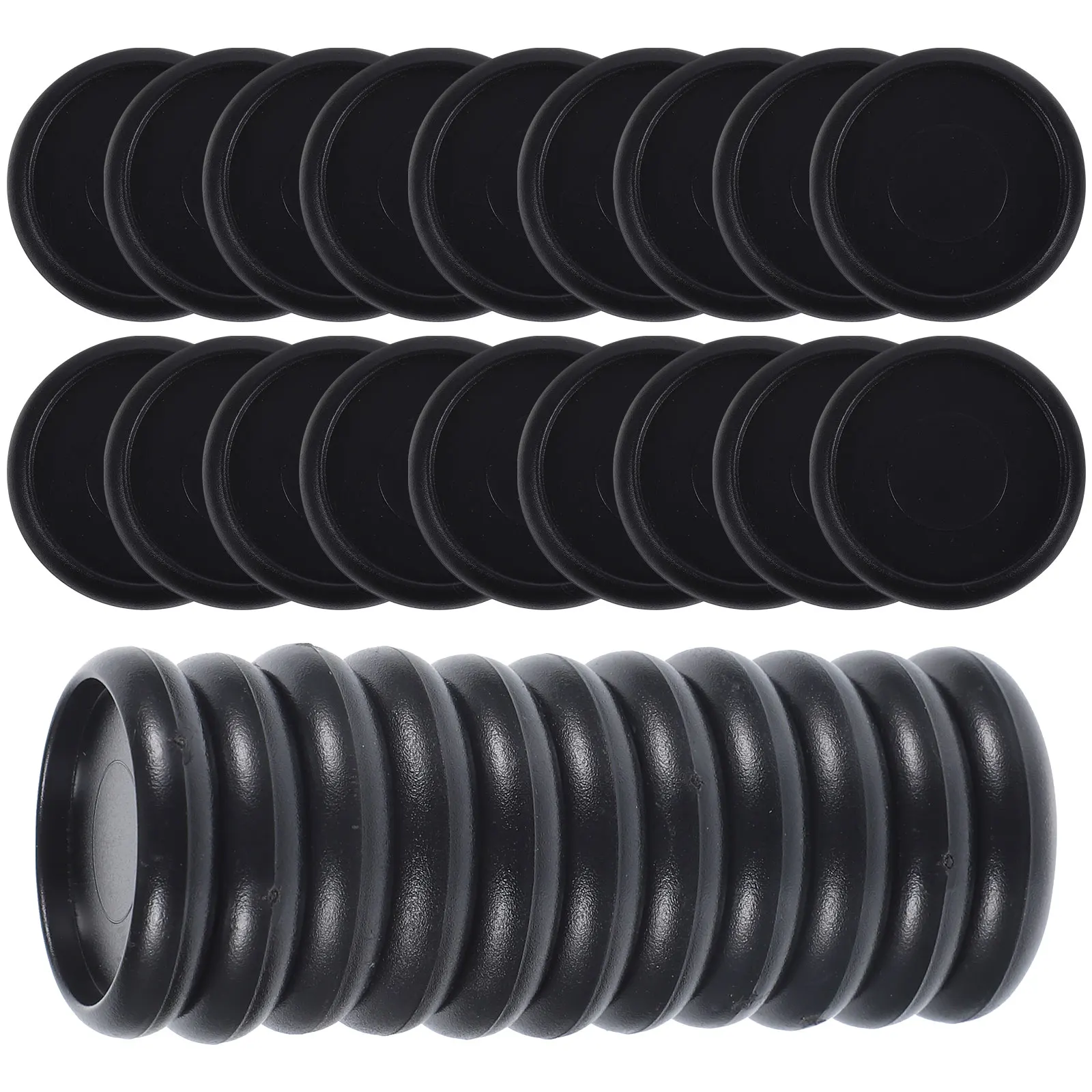 44pcs Plastic Discbound Expansion Discs Abs Binder Rings Smooth Surface Home Office School Use Loose Leaf Binding Ring